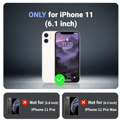 jaroco Magnetic for iPhone 11 Case Heavy Duty Protection Dark Purple | Compatible with MagSafe,Military Grade Drop Protection,Translucent Matte,Non-Slip,Shockproof 2-Layer Durable Bumper Case - color: Dark Purple, size: iPhone 11