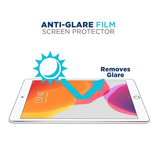 Tech Armor for iPad 10.2 (2021, 2020), Anti-Glare Screen Protector 2 Pack