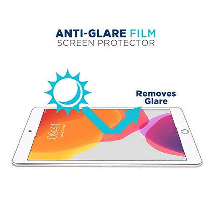 Tech Armor for iPad 10.2 (2021, 2020), Anti-Glare Screen Protector 2 Pack
