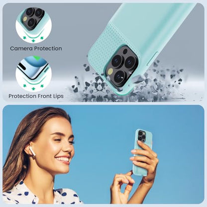 Battery Case for iPhone 15 Pro Max,Powerful 8600mah Ultra-Slim Protective Charging Case,15W Fast Charging Portable Rechargeable Expandable Battery Charger Cover for iPhone 15 Pro Max(6.7inch)-Green - color: Green