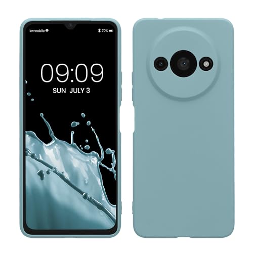 kwmobile Case Compatible with Xiaomi Redmi A3 Case - Protective Slim TPU Phone Cover - Soft Matte Finish - Antique Stone - color: Antique Stone