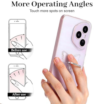 4 PCS Transparent Phone Ring Grip Clear Phone Ring Holder Grip - style: A