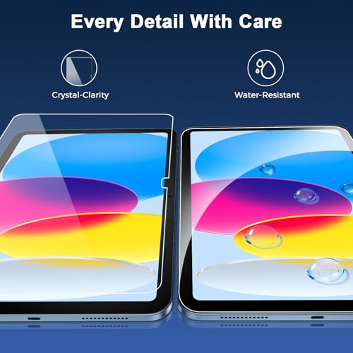 2 Pack Screen Protector for iPad 11th A16 2025 & 10th Gen 10.9" 2022