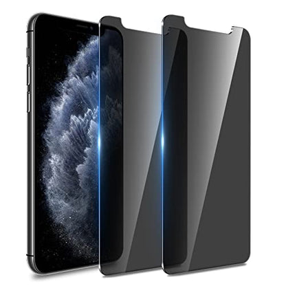 WHPXJY Privacy Screen Protector for iPhone 11 Pro Max & iPhone Xs Max (2 Pack), Tempered Glass Film with 28° Privacy Protection, Anti-Scratch, Easy Installation, Bubble-Free (Not for iPhone 11) - size: iPhone 11 Pro Max -6.5Inch