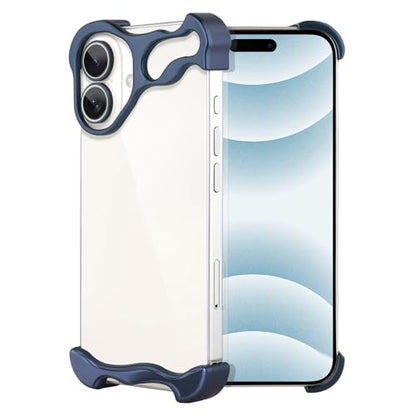 Frameless Phone Case Crafted for iPhone 16 Blue - color: Aluminum Blue, size: iPhone 16