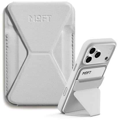MOFT Magnetic Wallet Stand Compatible with iPhone 18/17/16/15/14/13 Series, Angle Adjustment Magsafe Compatible MOVAS Phone Stand - color: Misty Cove, size: Standard