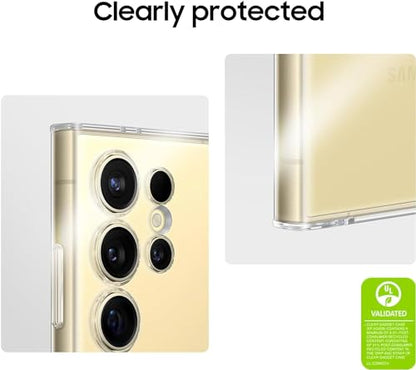 Samsung Galaxy S24 Ultra Clear Gadget Phone Case, Protective Cover with Hand Grip, Kickstand, Wrist Strap Accessories, Scratch Resistant Protection, US Version, EF-XS928CTEGUS, Transparent - color: Transparent, style: Clear Gadget Case
