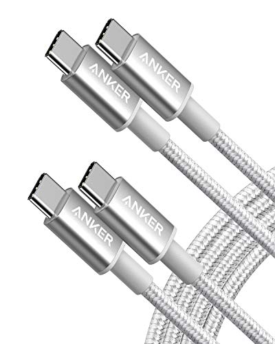 Anker USB C to USB C Cable, 60W Fast Charging Cable (2-Pack, 6 ft, Silver) - color: Silver, size: 6FT*2