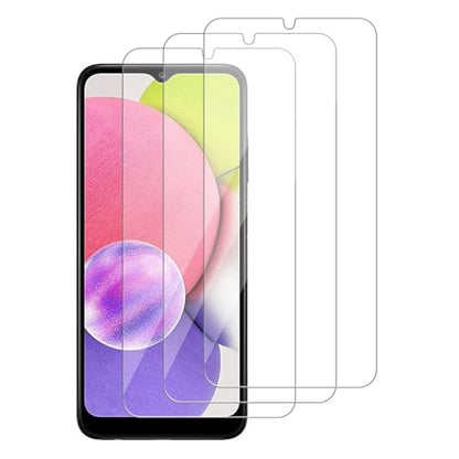 3 Pack for Samsung Galaxy A03s / A03 Core / A03 Tempered Glass Screen Protector, Scratch-Proof, Bubble-Free,HD Transparent, 9H Hardness,Bubble Free,Case Friendly - size: Galaxy A03s / A03 Core / A03