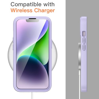 JETech Case for iPhone 14, 360° Protection, Light Purple - color: Light Purple