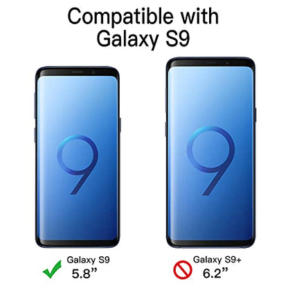 JETech Heavy Duty Case for Samsung Galaxy S9, Black | Dual-Layer Protection, Shock-Absorbing Design