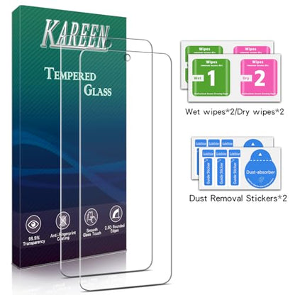 KAREEN Screen Protector for Samsung Galaxy S21 FE 5G Tempered Glass Film - color: Clear