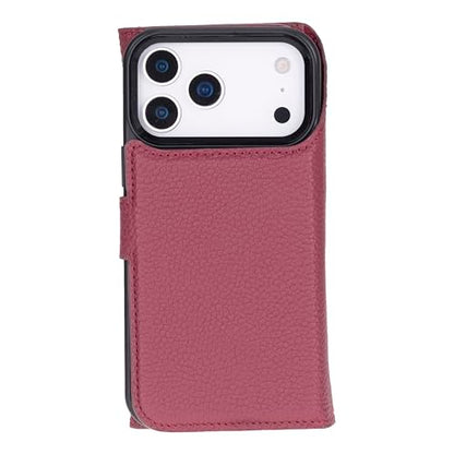 Bayelon iPhone 17 Pro Trifold Wallet Case - RFID & MagSafe Compatible - Burgundy - color: Burgundy, size: iPhone 17 Pro