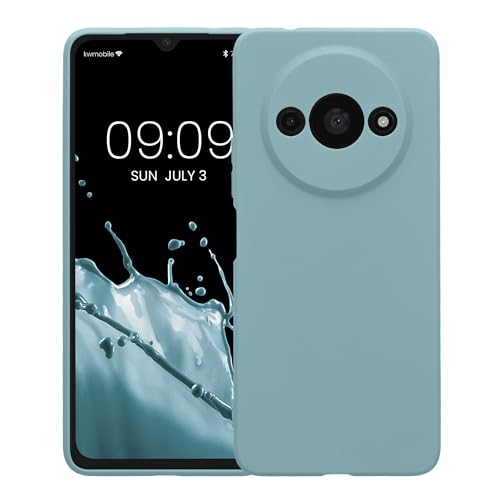 kwmobile Case Compatible with Xiaomi Redmi A3 Case - Protective Slim TPU Phone Cover - Soft Matte Finish - Antique Stone - color: Antique Stone