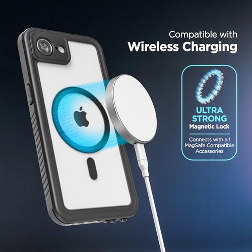 Encased Waterproof Belt Case for iPhone 16e / iPhone 17e (6.1") with Phone Holster Clip (Military Grade) Shockproof, Full Body Cover with Built-in Screen Protector and Port Covers - size: iPhone 16e/17e