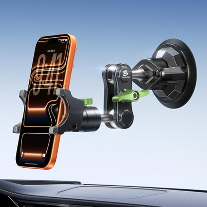 MAGIC JOHN Durable Metal Phone Holders for Your Car, Windshield Car Mount - style: Standard