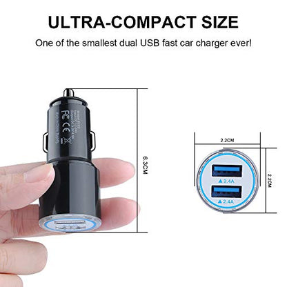 Fast Car Charger Android, Fast Charging Micro USB Cable - color: ‌Brown