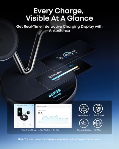 Anker Prime 3-in-1 Qi2.2 MagSafe Compatible 25W Wireless Charging Station - color: Phantom Gray