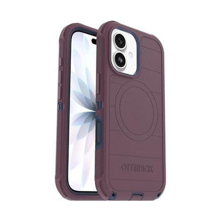 OtterBox iPhone 17 (Only) - Defender Series Case - Tulipwood Glow (Purple & Blue) - Snaps on MagSafe - Tough - Rugged & Durable - color: Tulipwood Glow (Purple & Blue), style: iPhone 17