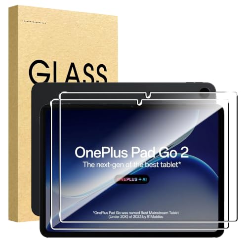 for OnePlus Pad GO 2 12.1 inch Screen Protector,9H Hardness, Anti-Scratch, Tempered Glass flim, Case Friendly, Anti-Scratch,(2PACK) - color: OnePlus Pad GO 2