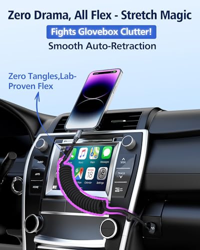 AGVEE 3ft Coiled USB-A to Lightning Cable [MFI Certified] Carplay
