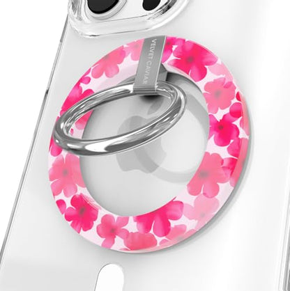 VELVET CAVIAR Compatible with MagSafe Phone Grip - Magnetic Ring Holder with Adjustable Stand - Removable MagSafe Accessories for iPhone 16, 15, 14, 13, 12 (Cherry Blossom) - color: Cherry Blossom