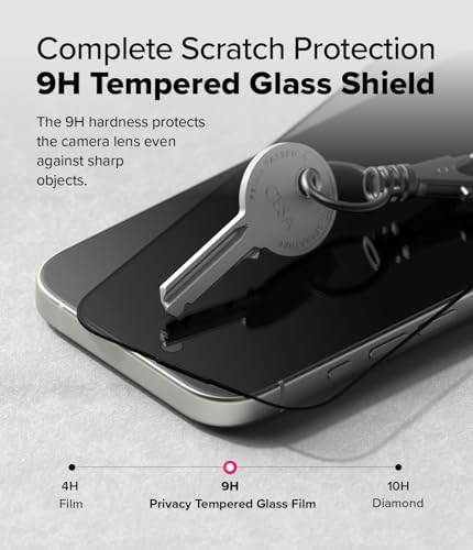 Ringke for iPhone 16 Pro Max Screen Protector [Easy Slide Privacy, 2 Pack] - size: iPhone 16 Pro Max