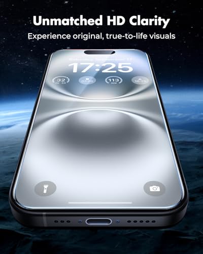 UNBREAKcable iPhone 16 Plus Screen Protector & Camera Lens Protector - size: iPhone 16 Plus