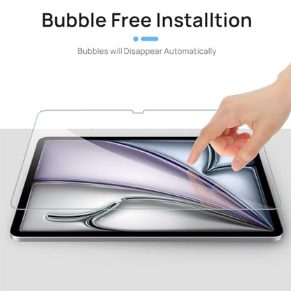 Gerutek 2-pack for iPad Air 13-inch(M4/M3/M2)/ iPad Pro 13-inch(M5/M4) screen protector [Ultra-clear] [Scratch-Resistant] [[9H hardness] for iPad Air 13 / Pro 13 screen protector - size: iPad Air 13" M4/M3/M2