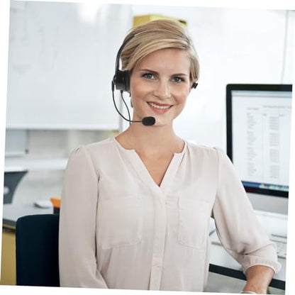 DOITOOL Single Ear Headset with Microphone, USB Computer Earphone