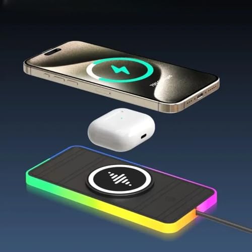 Car Wireless Charger Magnetic Car Phone Holder Stand Non Slip Mat Car Wireless Charging Pad for iPhone 17 16 15 Pro Max Samsung