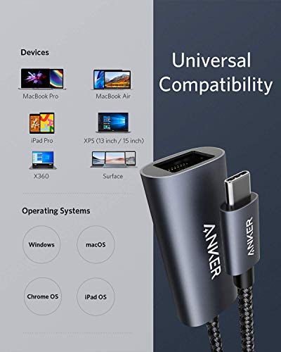 Anker USB C to Ethernet Adapter, Portable 1 Gbps Network Hub - size: USB C to Ethernet Adapter