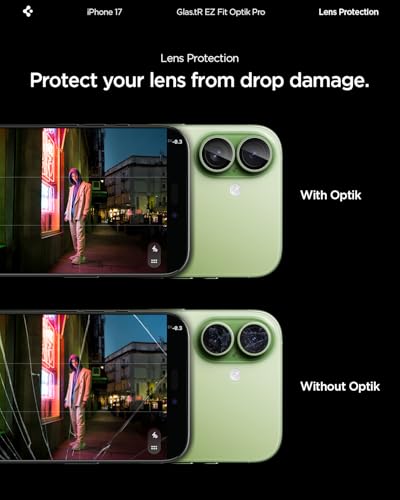 Spigen Camera Lens Protector for iPhone 17 (16 Plus/16) - Sage - color: Sage