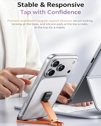 Mini Aluminum Phone Stand Keychain Foldable Desktop Holder