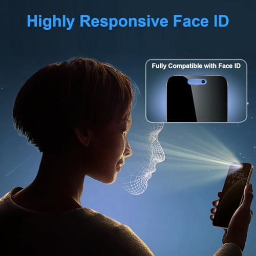 OneFish 360 Privacy Screen Protector for iPhone 13 Pro Max / 14 Plus,2Pack | 4-Way Anti-Spy 9H Tempered Glass, 3D Curved Edges, Scratch Resistant ，Case-Friendly & Easy Installation ， Anti-Fingerprint - size: iPhone 13 Pro Max
