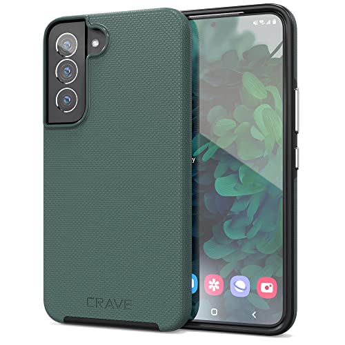 Crave for Samsung Galaxy S22 Case, Shockproof Protection Dual Layer Case for Samsung Galaxy S22 5G (6.1 inch) - Forest Green - color: Forest Green, size: Galaxy S22