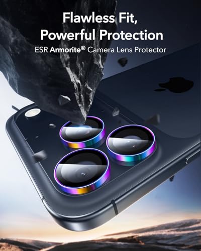 ESR for iPhone 17 Pro Max/17 Pro Camera Lens Protector, 1 Pack, Chromatic - color: Chromatic