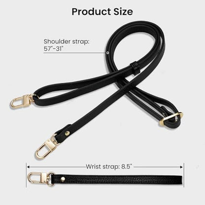 ORNARTO Magnetic Detachable Wallet Case for iPhone 16 Pro Max, Black | Compatible with MagSafe, Crossbody Wallet Case with Card Holder Wrist Strap, RFID Blocking PU Leather Wallet Phone Cover 6.9” - color: Black