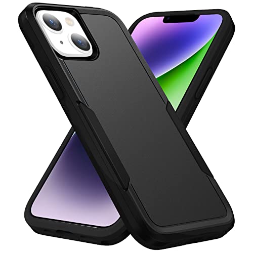 Compatible with iPhone 14 Plus Case, Heavy Duty Protection Shockproof Dropproof Dustproof Anti-Scratch Cover Protective Phone Case for 14 Plus-Black - size: for iPhone 14 Plus
