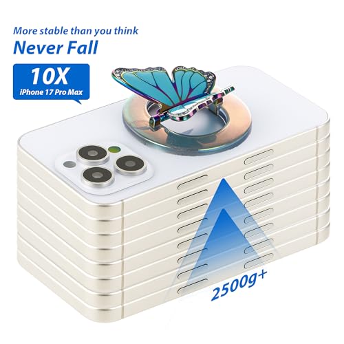 [2026 All-New] for MagSafe Butterfly Phone Grip, Glitter Colorful - color: Glitter Colorful