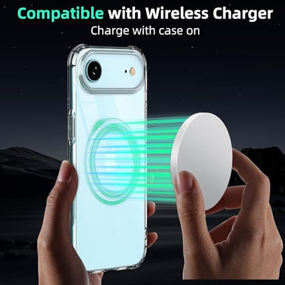 ONES for iPhone Air /17 Air Case Clear, Slim Soft TPU Silicone Cover, Military Drop Protective Thin Phone Bumper Case with Shockproof Airbags, Dropseys Slippery Sturdy, Durability, Transparent - color: HD High Transparency, size: iPhone 17 Air