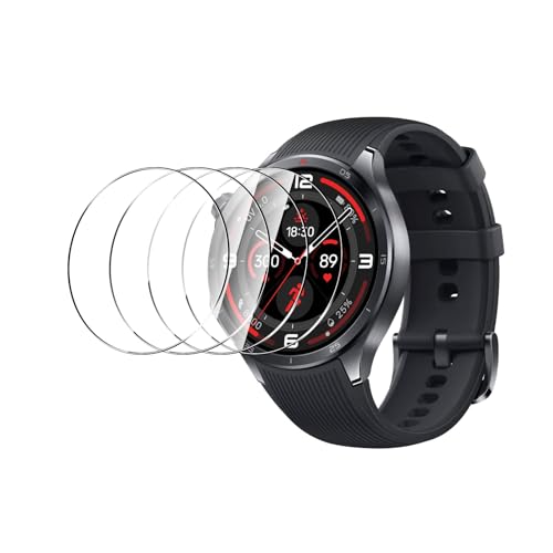 4-Pack Tempered Glass for OnePlus Watch 3 Watch Screen Protector, 9H Hardness HD Clear Anti-Scratch Tempered Glass Protection Film for OnePlus Watch 3, Bubble Free Anti Scratch - size: OnePlus Watch 3