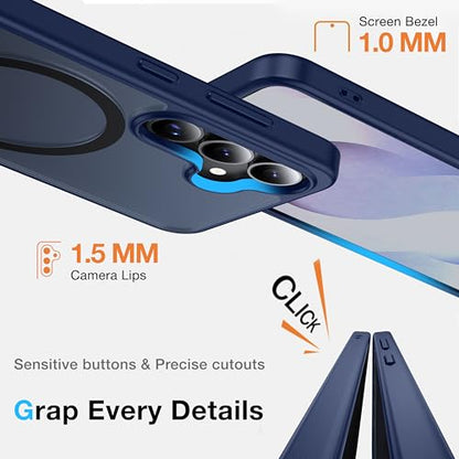 for Samsung Galaxy S25 Plus Case with MagSafe - color: Blue, size: Galaxy S25 Plus with Stand