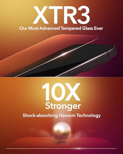 ZAGG XTR3 iPhone 15 Screen Protector - Glass, Blue-Light Filtration, 10X Stronger, Edge-to-Edge Protection, Scratch & Smudge-Resistant Surface, InvisibleShield, Easy to Install - size: iPhone 15