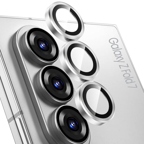 Tensea Camera Lens Protector Compatible for Samsung Galaxy Z Fold 7/8 Ultra - color: Silver
