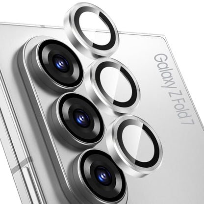 Tensea Camera Lens Protector Compatible for Samsung Galaxy Z Fold 7/8 Ultra - color: Silver