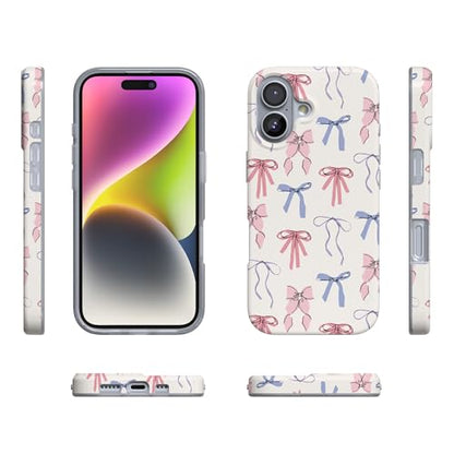 Casely iPhone 17 Case | Coquette Girlie | Pastel Bows | Compatible with MagSafe | Classic Ultra Slim Design - color: Coquette Girlie | Pastel Bows
