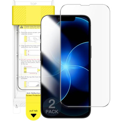 JETech Anti-Reflective 9H+ Screen Protector for iPhone 17e/16e, 2-Pack - size: iPhone 17e/16e