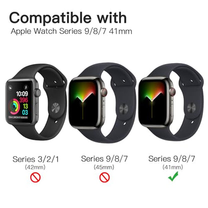 JETech TPU Screen Protector for Apple Watch Series 9/8/7 41mm, 3-Pack - size: Apple Watch Series 9/8/7 41mm