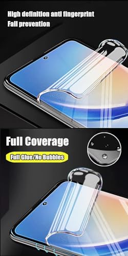 2pcs Flexible Front Screen Protector for Samsung Galaxy A36 5G 6.7" 3D Hydrogel Film Transparent TPU Touch Sensitive Fingerprint Unlock Not Tempered Glass - color: A36 5G 6.7"